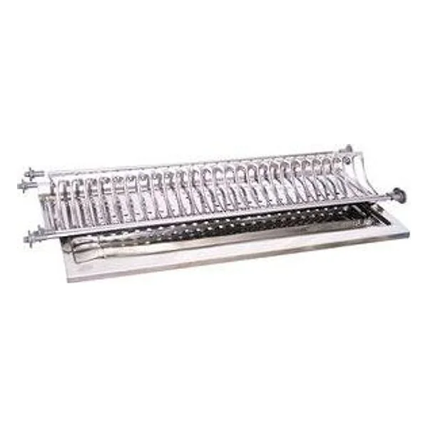 Mensola Scolapiatti Acciaio Inox con Vasch 76 cm – cod. CPD34695