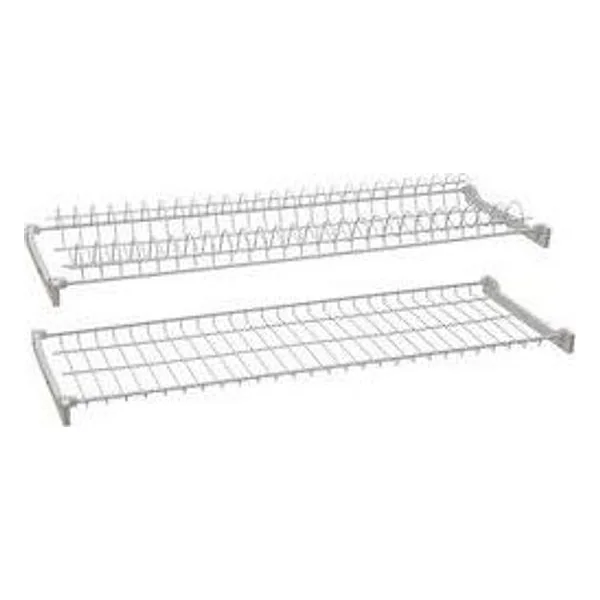 Mensola Scolapiatti Acciaio Plastica con Supporto 56 cm – cod. CPD522