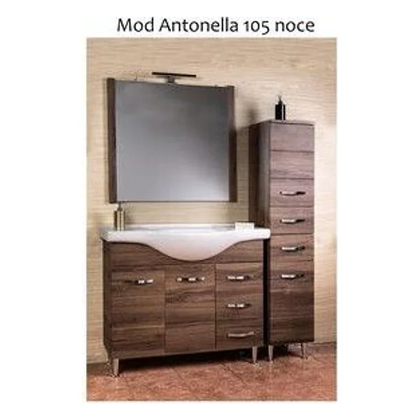 Mobile Bagno Antonella 2 Ante + 3 Cass 105 Noce – cod. CPD503668