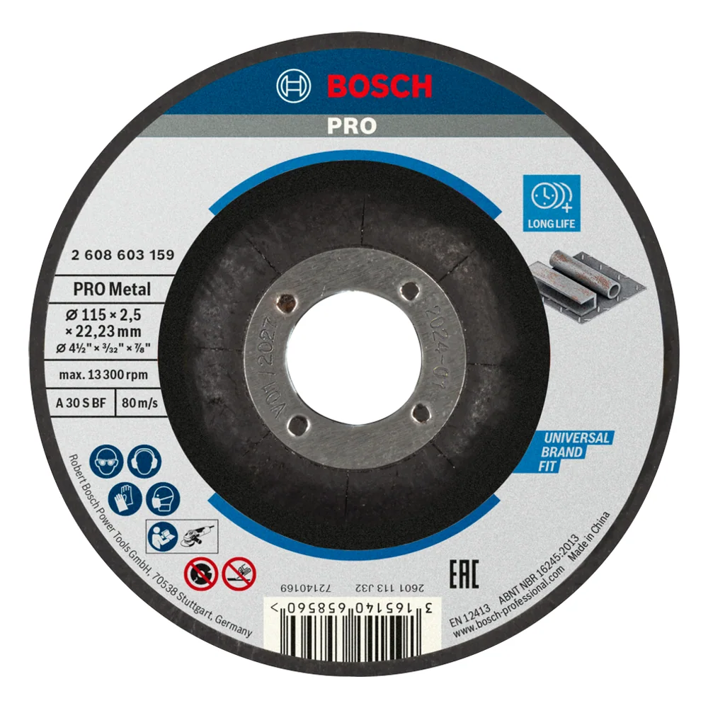 Mola da taglio PRO Metal, 115x2,5x22,23 mm – cod. BOS2608603159