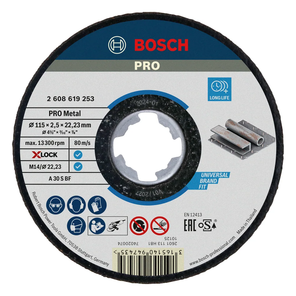 Mola Taglio X-Lock Metal 115X2,5MM Bosch – cod. BOS2608619253