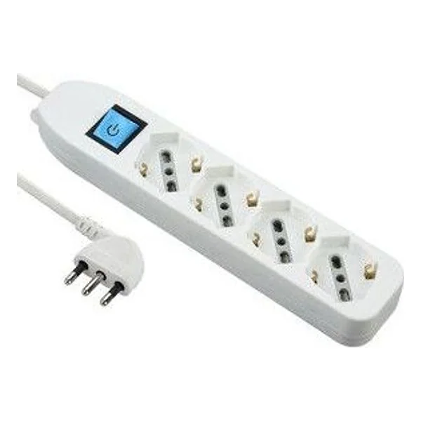Multipresa 4P Bip/SCHUKO+INTERR Bianco FIG.8 – cod. CPD98624