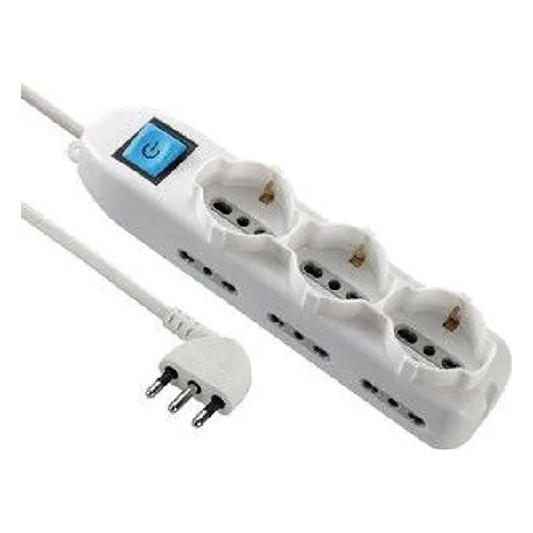 Multipresa 9P Bip/Schuko Salvaspazio FIG.3 – cod. CPD539