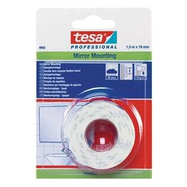 Nastro Biadesivo Tesa per Specchi 19MMX1,5M – cod. CPD95783