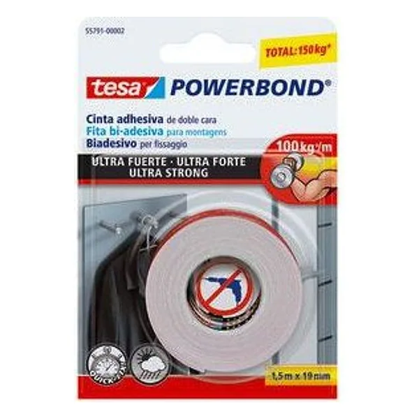 Nastro Biadesivo Tesa Powerbond 19MMX1,5M – cod. CPD17366