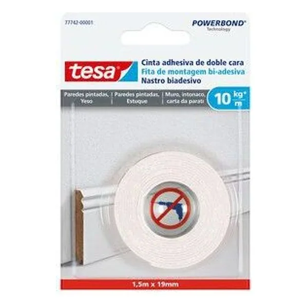 Nastro Biadesivo Tesa Powerbond Intonaco 19MMX1,5M – cod. CPD94234