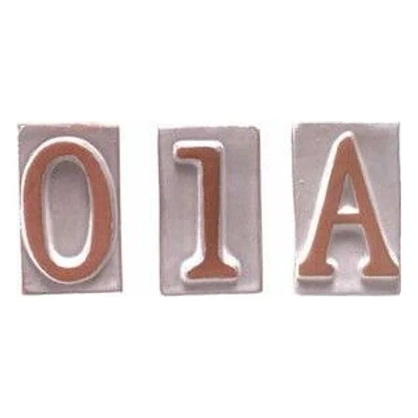 Numero Civico 1 in Terracotta 5X9 cm – cod. CPD34561