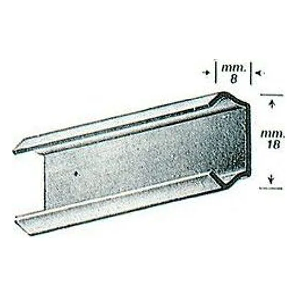 Omge 119 Binario Antina Scorrevole Acciaio Zinc 3 M – cod. CPD14958