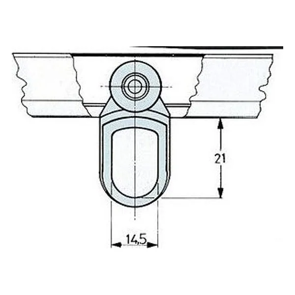 Omge 903 Carrello Nylon a 2 Ruote D 15 NYL P 8 kg – cod. CPD15116