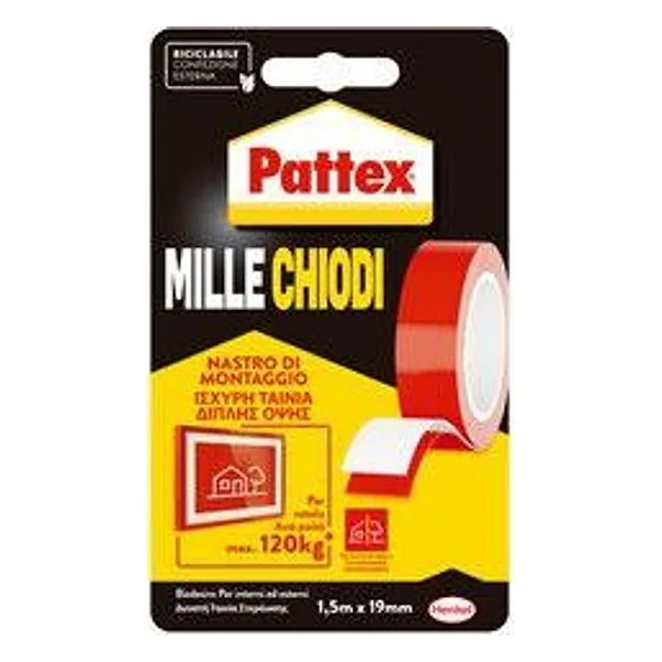 Pattex Millechiodi Nastro Biadesivo di Montaggio – cod. CPD44011