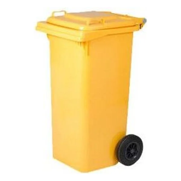 Pattumiera 120 L con Ruote Giallo MP – cod. CPD9977