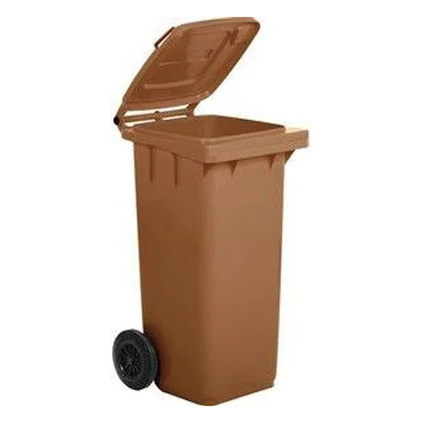 Pattumiera 120 L con Ruote Marrone MP – cod. CPD501090