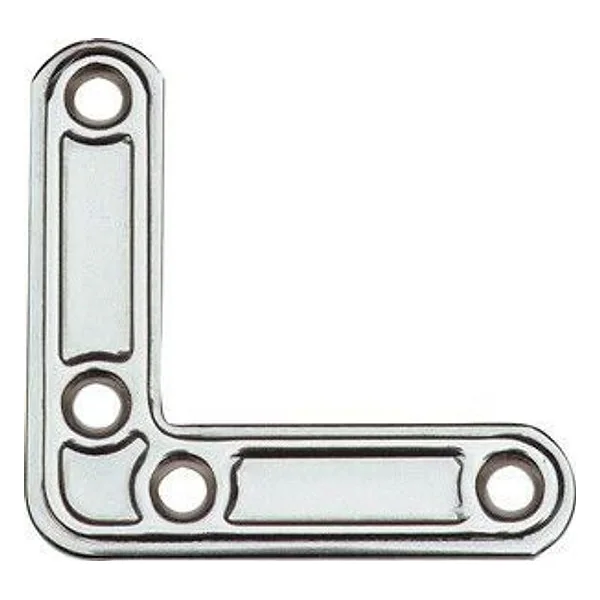 Piastra 153IN a L Inox di Rinforzo 40X40 mm – cod. CPD11508