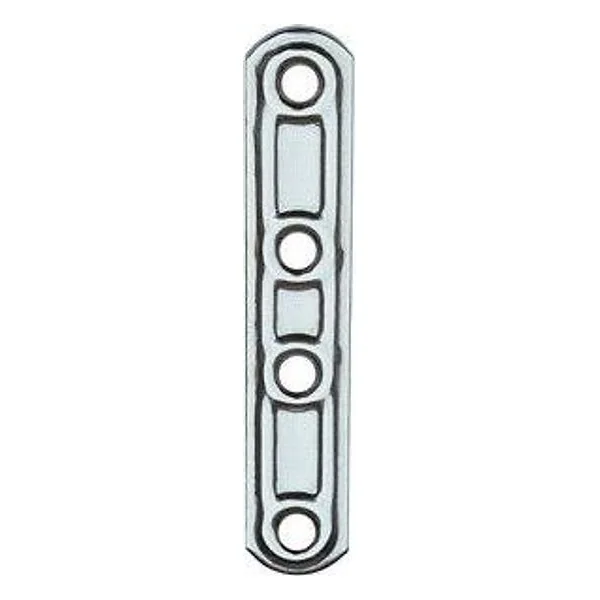 Piastra 163IN Lastrina Diritta Inox 4 Fori 15X60MM – cod. CPD11516