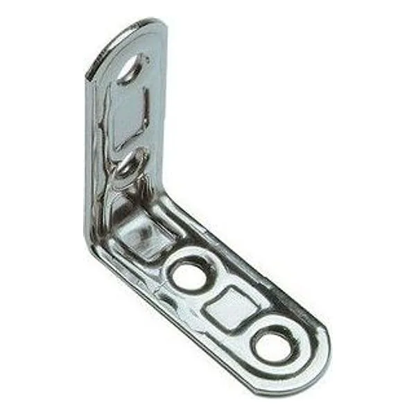 Piastra 164IN Lastrina Angolare Inox 4 Fori 50X50MM – cod. CPD11530