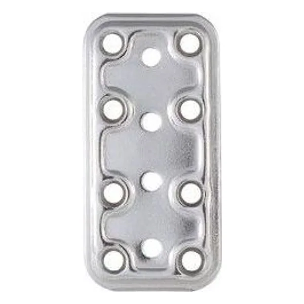 Piastra 745IN Lastrina Diritta Inox 40X80 mm – cod. CPD11553