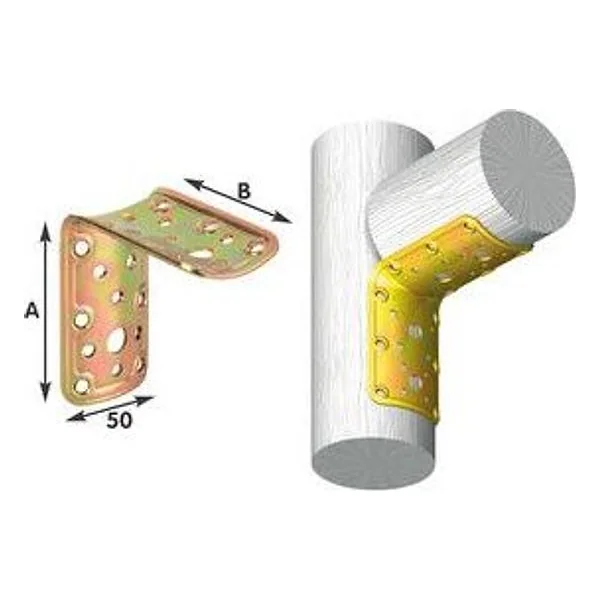 Piastra 904 Tonda Angolare 90° Acciaio Trop 80X80 mm – cod. CPD16629