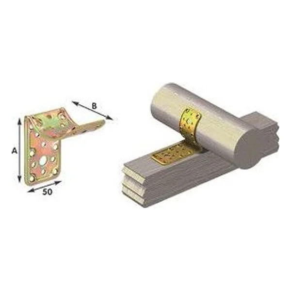 Piastra 912 Incrocio Piano con Ton Acciaio Trop 50X80X80MM – cod. CPD16645