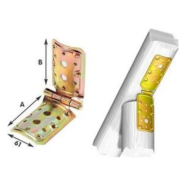 Piastra 914 Cerniera Pali Tondi Acciaio Trop 148X148 mm – cod. CPD16658