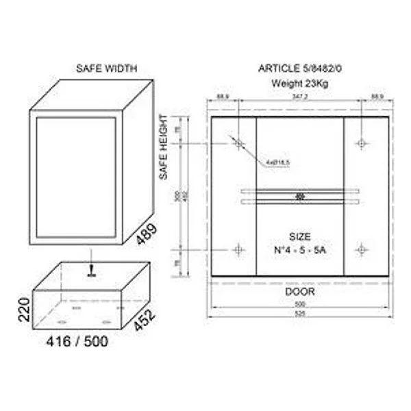 Piedistallo per Cassaforte ART.8482 – cod. CPD22696