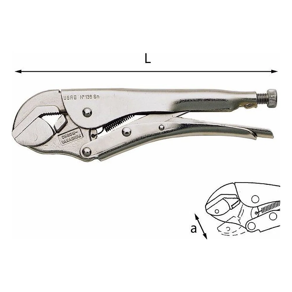 Pinza Regolabile Autobloccante 136 SN Usag – cod. U01360501