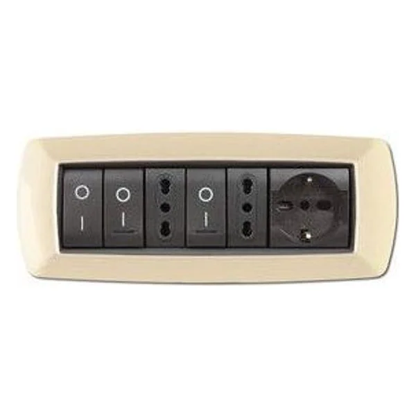 Placca Life Living Plast Avorio 7P – cod. CPD41574