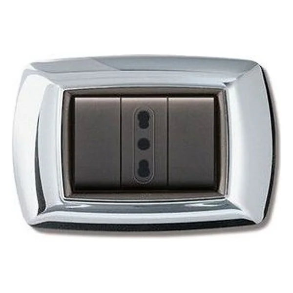 Placca Life Living Plast Cromo 3P – cod. CPD6436