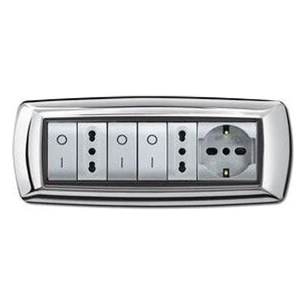 Placca Life Living Plast Cromo 7P – cod. CPD6473