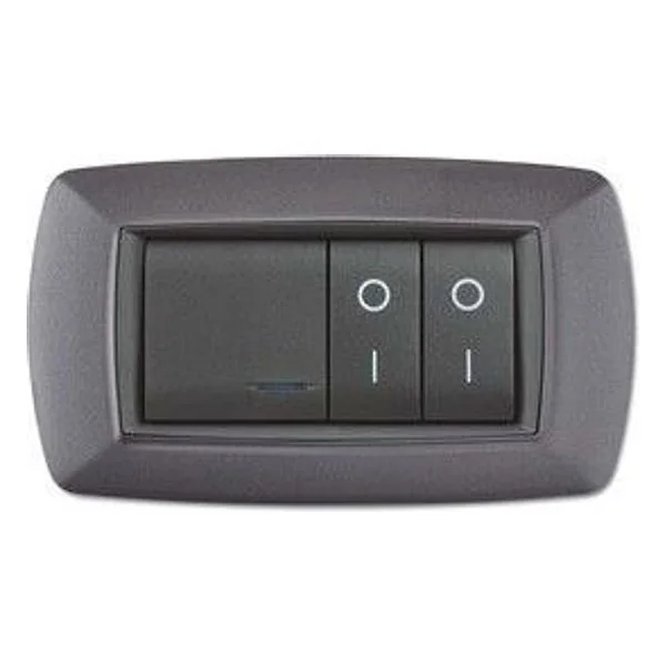 Placca Life Living Plast Grigio Chiaro Vulcan 4P – cod. CPD93698