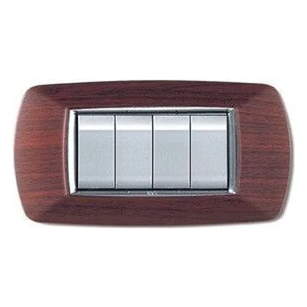 Placca Life Living Plast Legno Scuro 4P – cod. CPD53052