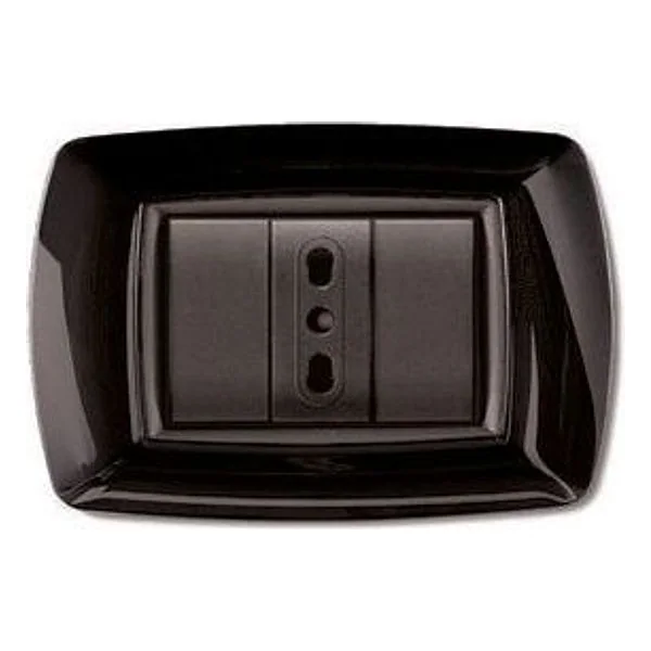 Placca Life Living Plast Nero 3P – cod. CPD8822
