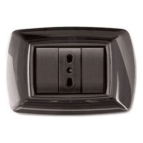 Placca Life Living Plast Nero Glittering 3P – cod. CPD41533