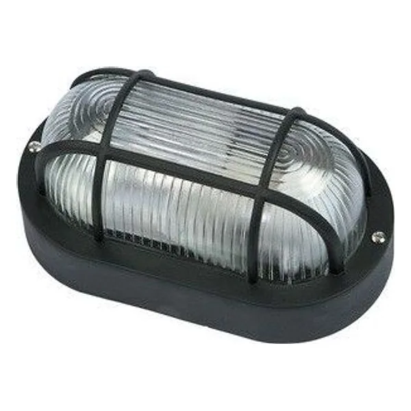Plafoniera Ovale Griglia Nera – cod. CPD65029
