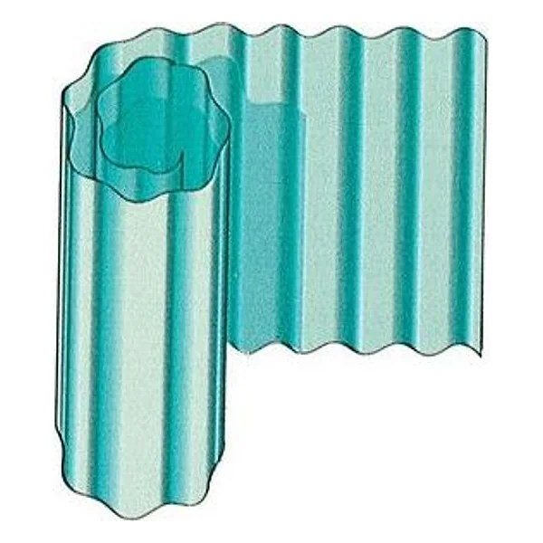 Plastica Ondulata Verde SP 0,63 mm H 100 cm – cod. CPD4463