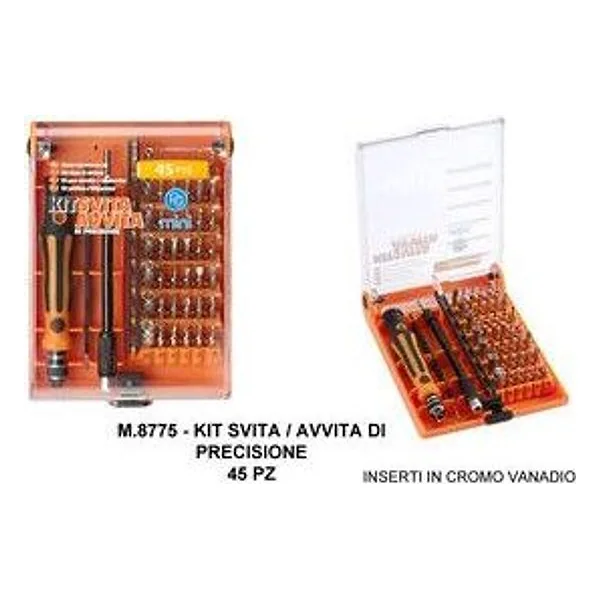 Poggi M8775 Kit Svita Avvita di Precisione 45 PZ – cod. CPD95168