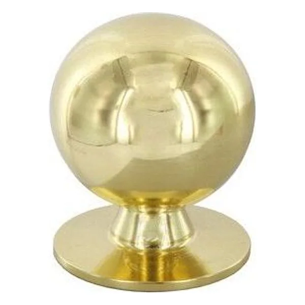 Pomolo Ottone 2172 2001 D 20 mm Tornito Lucido – cod. CPD18851