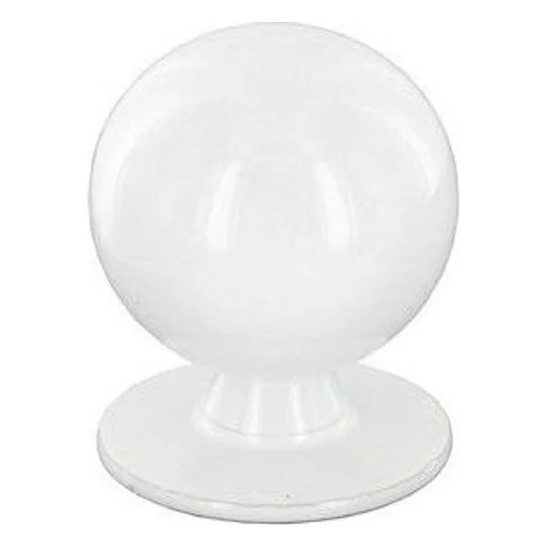 Pomolo Ottone 2172 2021 D 20 mm Tornito Bianco – cod. CPD23149