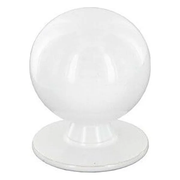 Pomolo Ottone 2172 2521 D 25 mm Tornito Bianco – cod. CPD23150