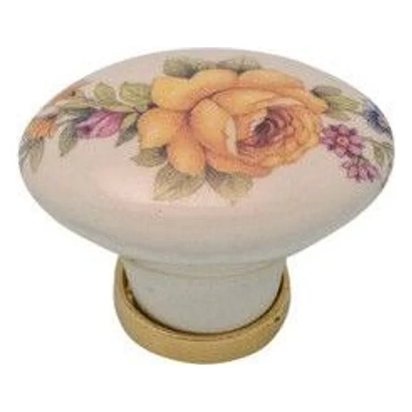 Pomolo Porcellana Ovale con Base F/18 24X34X25 mm – cod. CPD9143