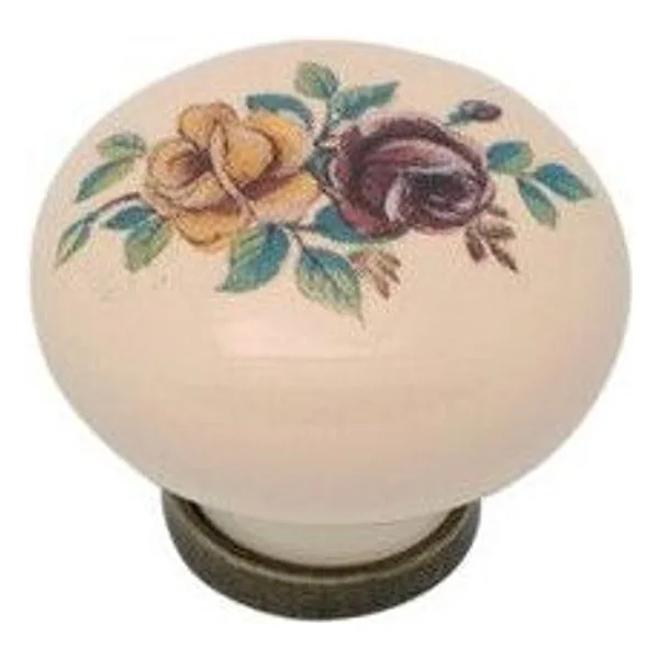 Pomolo Porcellana Tondo con Base F/ 1 31X26 mm – cod. CPD37567
