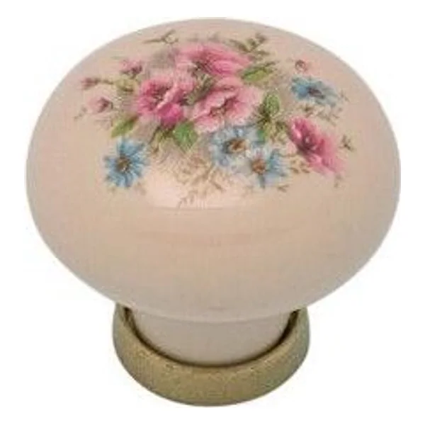 Pomolo Porcellana Tondo con Base F/11 31X26 mm – cod. CPD11188