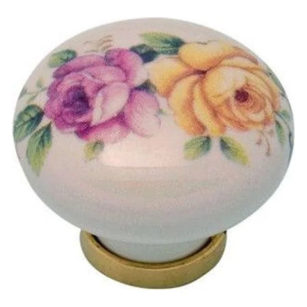 Pomolo Porcellana Tondo con Base F/21 31X26 mm – cod. CPD13463