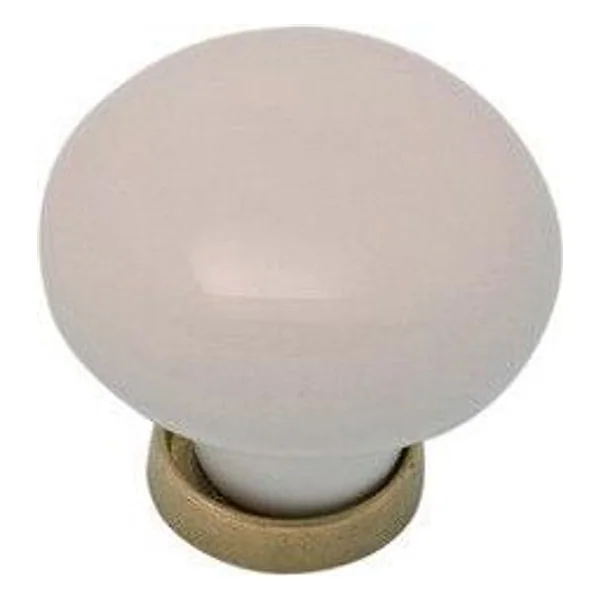 Pomolo Porcellana Tondo con Base F/ 3 31X26 mm – cod. CPD13407