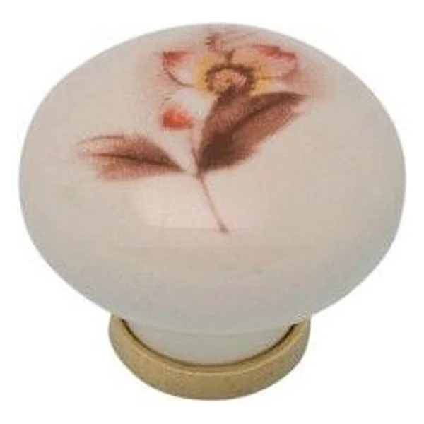 Pomolo Porcellana Tondo con Base F/ 5 31X26 mm – cod. CPD13031