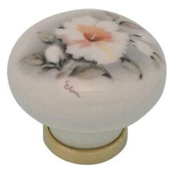 Pomolo Porcellana Tondo con Base F/ 6 31X26 mm – cod. CPD13401