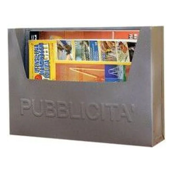 Porta Pubblicita in Lamiera 34X7XH24 cm – cod. CPD55739