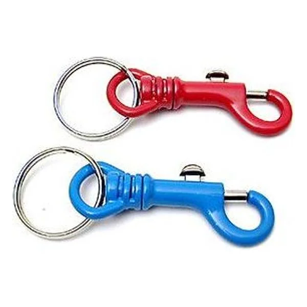Portachiavi Moschettone Smaltato Girevole 60 mm – cod. CPD16656