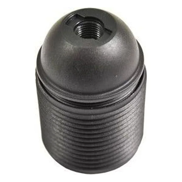 Portalampada Nero E27 Filettato – cod. CPD92708