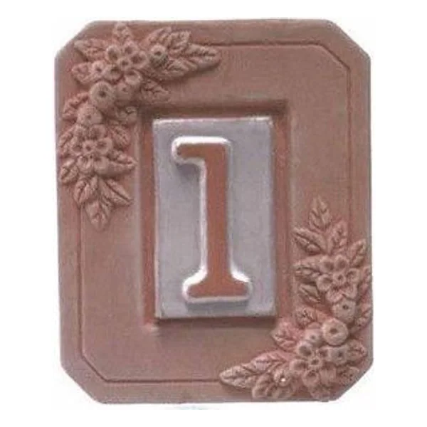 Portanumero in Terracotta 1 Posto 13X16 cm – cod. CPD34718