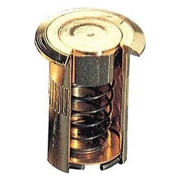 Pozzetto a Molla Ottone Lucido D 10X30 mm – cod. CPD19656
